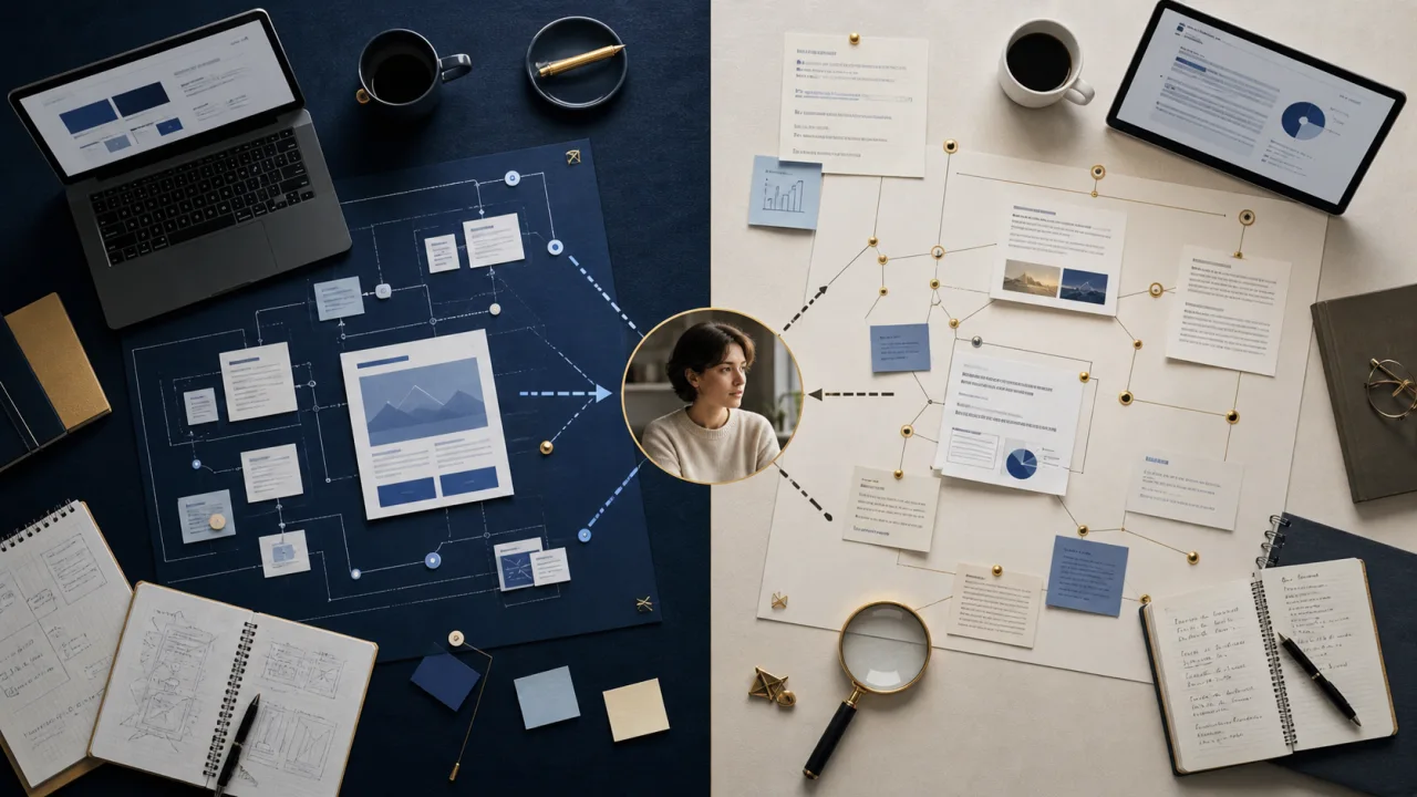 Editorial visual for GEO vs SEO: Differences, Overlap and When to Use Each