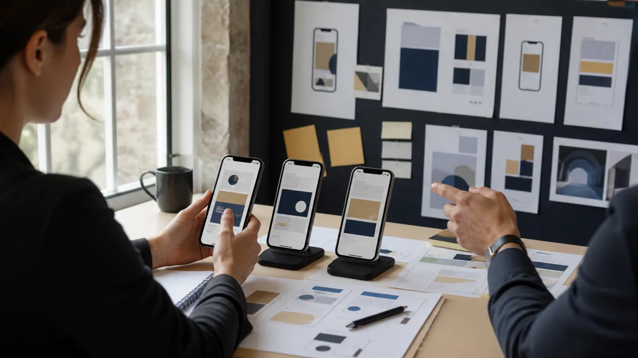 Practical process illustrated for Mobile UX Design: practical principles for UK App and Web Developers