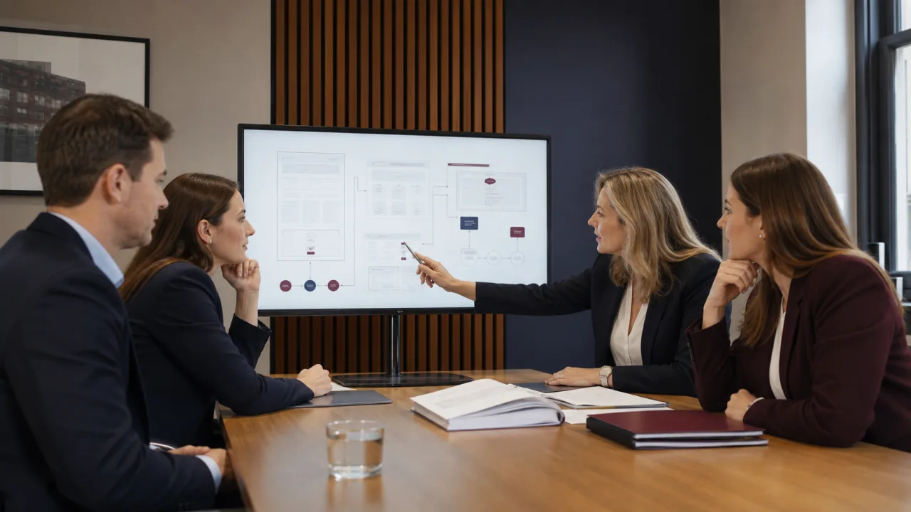 Editorial visual for Law Firm Website Design: What Wins Instructions