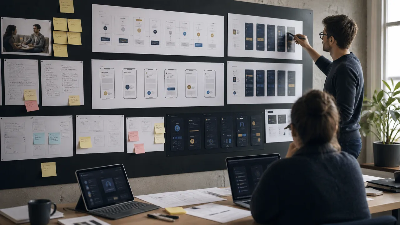 Practical process illustrated for The UX Design Process: How Great UK Digital Products Are Built