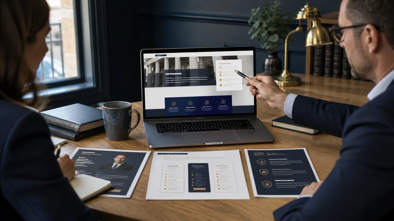 Practical process illustrated for Solicitor Web Design: Building Trust Before the Call